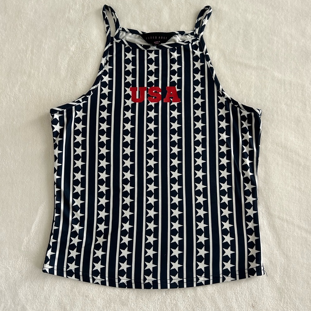 USA Star Striped Women's Tank Top